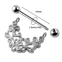 Clips de tétons en acier inoxydable 14G tendance, anneaux de tétons colorés pour femmes, bijoux