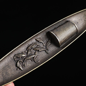 Brûleur d'encens créatif en alliage en forme de feuille de Bodhi antique, porte-encens japonais en forme de feuille, support d'encens aromatique pour la maison, décoration - Product Image 5