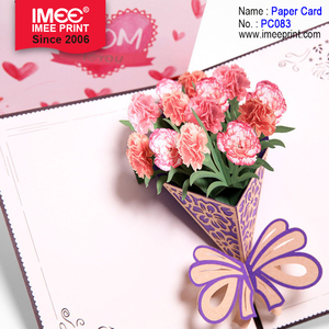Biglietti d'Auguri 3D Pop-up IMEE con Fiore di Garofano per la Festa della Mamma, la Festa degli Insegnanti e il Giorno del Ringraziamento - Product Image 3