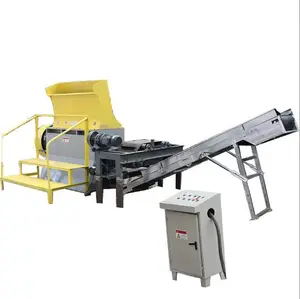 Wood pallet chipper shredder machine with nail extractor for sale