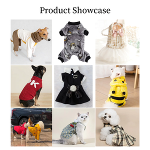 dog <b>clothes</b> luxury brand fashion Designer Puppy Outfit Elegant Pet Apparel Warm Jumpsuit Dress Coat for Small Dogs - Product Image 4