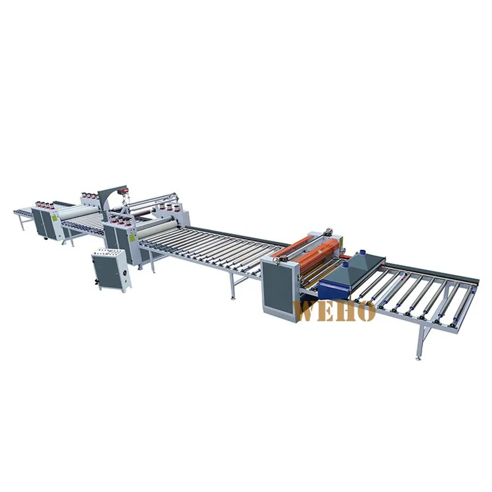 Acrylic Cán máy cho MDF giấy đồ nội thất chế biến cán dây chuyền sản xuất