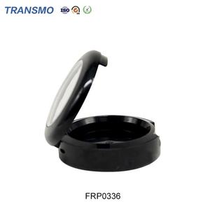 Étui compact personnalisé en plastique pour blush, emballage vide, forme ronde, étui compact avec couvercle en cristal - Product Image 5