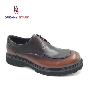 Chaussures habillées de luxe pour hommes, en cuir de veau de haute qualité, faites à la main, à bord large, style vintage, à lacets, confortables, modèle Oxford, Dreamy Stark Custom - Product Image 1