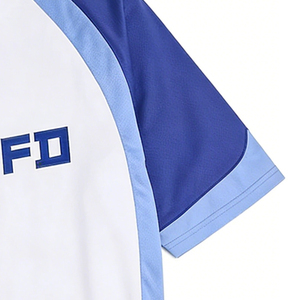 Maillot de sport d'équipe pour hommes OEM, manches courtes, tissu performant à séchage rapide, grande taille, logo personnalisé, fermeture éclair, streetwear baseball - Product Image 3