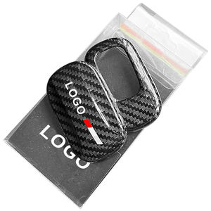 Funda para llave de coche de fibra de carbono Real, funda de llavero de Metal apta para Honda Accord <span class=keywords><strong>Civic</strong></span> FC1 CRV JAZZ Odyssey FIT GK5 HRV, paquete de llave de coche - Product Image 5