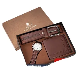 2312男士礼品套装包装精美手表 + 钱包皮带组合