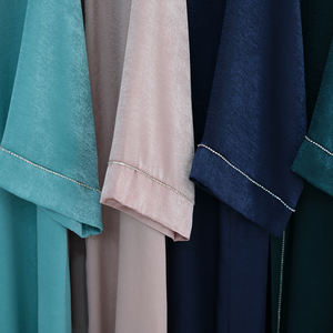 Женское длинное кимоно 2024 в стиле Дубая, сияющее открытое Макси-платье в стиле кафтан, традиционная мусульманская одежда - Product Image 6