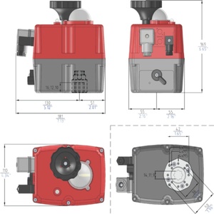 ตัวกระตุ้นเปิด/ปิด J+J J4C-S35 ของแท้ใหม่เอี่ยม พร้อมการสื่อสาร Modbus/RS485 สำหรับควบคุมและปรับระดับวาล์ว 24-240VAC/DC - Product Image 3