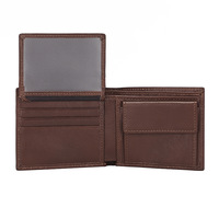 Dompet Kulit Pria Premium Grosir, Dompet Kulit Asli Full Grain Kasual, Dompet Multi-Kartu, Dompet Lipat Pendek Kulit Asli