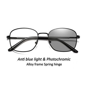 Gafas <span class=keywords><strong>de</strong></span> <span class=keywords><strong>Sol</strong></span> Fotocromáticas con Protección UV400 y Anti Luz Azul, Diseño Moderno, Montura <span class=keywords><strong>de</strong></span> Aleación, Bisagras <span class=keywords><strong>de</strong></span> Resorte, Gafas Deportivas <span class=keywords><strong>para</strong></span> <span class=keywords><strong>Hombre</strong></span> y Mujer - Product Image 1