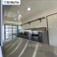 Wetruth Food Truck, Remorque de Restauration Mobile, Chariot de Restauration Rapide, Bar Mobile pour Mariages, Vin et Bière, avec Cuisine Complète, pour Café, Pizza et Crème Glacée