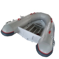 Noahyacht bateau léger à coque en v profond, bateau côtelé 8 pieds en aluminium, bateau gonflable en pvc, 240cm