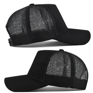 Gorra de malla con logotipo personalizado, gorra con parche gráfico, gorra de lona resistente para hombre, serie profesional, gorra de malla trasera, gorra ajustable y duradera con correa trasera. - Product Image 6