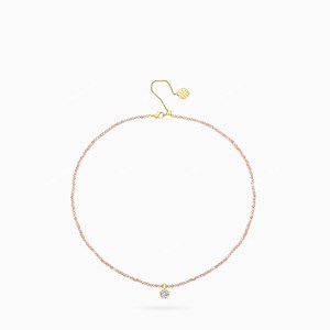 Collier en zircon en forme de fleur, plaqué or 18 carats, bijoux fins pour femmes, à porter tous les jours - Product Image 2