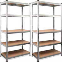 Étagères de stockage à 5 niveaux pour entrepôt, étagères métalliques légères pour entrepôt, unités de rangement et de stockage