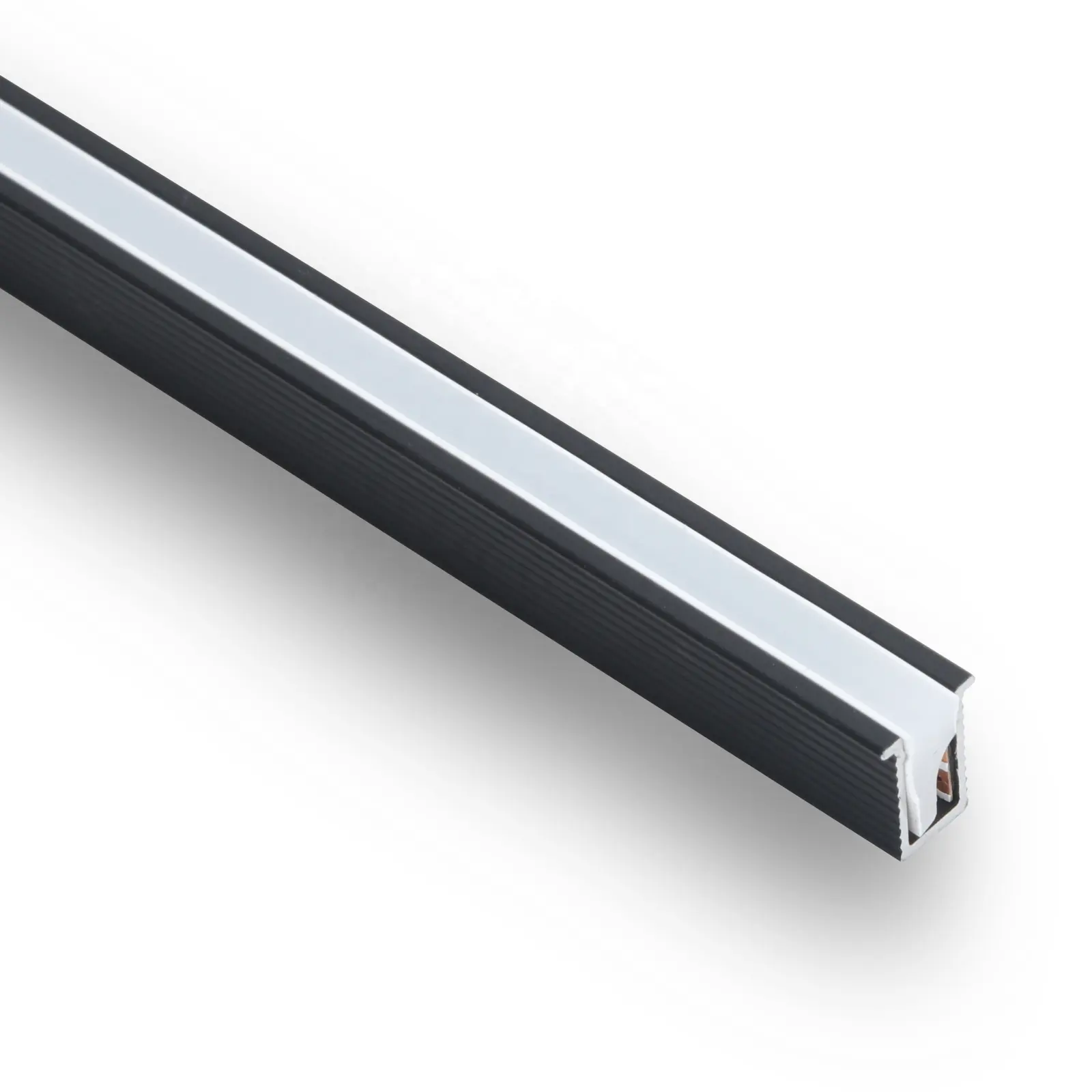 Recessed Black Anodized LED Aluminum Profile Led Cabinet Light Led U shape Profile
