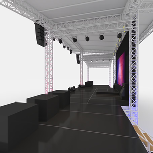 ระบบโครงถักหลังคาเวทีอลูมิเนียมสำเร็จรูปสำหรับคอนเสิร์ต/งานแต่งงาน ทนทาน รองรับน้ำหนักได้ดีเยี่ยม พร้อมระบบแสดงผลแสงสีสำหรับดีเจ - Product Image 6