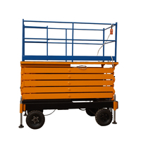 Plateforme de travail aérienne mobile électrique à ciseaux de 26 pieds et 320 kg, élévateur à ciseaux hydraulique pour travaux d'ingénierie et de construction
