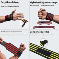 Bracelets de sport multi-usages en nylon/polyester/rayonne pour hommes et femmes - Prévention des entorses du poignet et protection pour les exercices de musculation