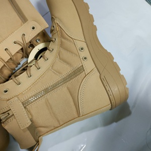 Botas de Desierto TSB09 de Microfibra PU y Cuero Sintético Color Arena Negra con Cierre Lateral y Orificios de Ventilación Transpirables, Zapatos Parashot - Product Image 3