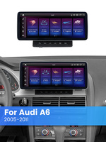 MEKEDE 2K 2400*900 Android 13 Snapdragon 685 Multimedia Car-play Android Auto Radio Mobil 4G LTE DSP untuk Audi A6 2005-2011