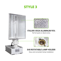 Lampe de culture Hortlight 220V 600W SE HID en aluminium IP65, spectre complet, blanc chaud, haute efficacité, pour serre et culture de plantes