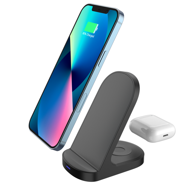 15W Fast Magnetic Wireless Charger Stand Compatible with Phone and Earphone