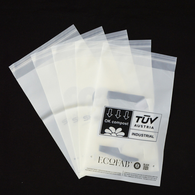 Eco Friendly Biodegradable Plastic Self Adhesive Clothing Poly Bag Compostable Garment Packaging Bag
