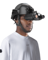 Lunettes de vision nocturne tactiques 4K, jumelles numériques montées sur casque, lunette de chasse infrarouge, NVG monté sur tête avec lampe torche