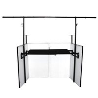 Cabine DJ pliable personnalisée KKmark avec système d'éclairage, podiums