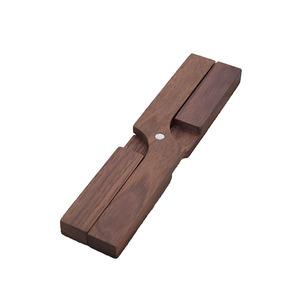 Solid Wood Fish Shape <b>Table</b> Mat Black Walnut Beech Wood <b>Folding</b> Heat Insulating Mat For Kitchen <b>Dining</b> - Product Image 5