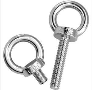 Parafusos de Aço Inoxidável 304 de 1/4, 5/8, <span class=keywords><strong>3</strong></span>/<span class=keywords><strong>16</strong></span>, <span class=keywords><strong>3</strong></span>/8 Polegadas, Parafuso Olhal M6 - M30, Parafuso Olhal SS para Elevação, Parafuso Olhal Mini, Parafuso Olhal Oval - Product Image 5