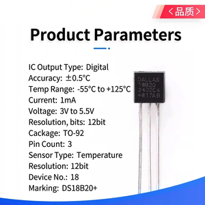 Sonde de température <span class=keywords><strong>DS18B20</strong></span> avec boîtier en acier inoxydable et connecteur USB pour la surveillance des chaînes du froid - Product Image 2