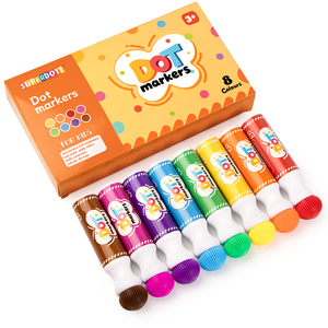 Pennarelli Lavabili SUPERDOTS per Bambini, Marcatori a Base d'Acqua Senza Disordine, Carini per Colorare e Dipingere, Graffiti e Bingo - Product Image 5