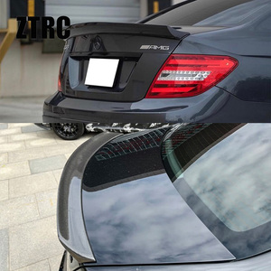 For C-Class W204 4Door Style Carbon Fiber <b>Rear</b> <b>Spoiler</b> Trunk Wing 2007-2014 - Product Image 2