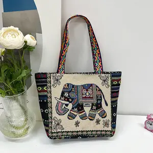 Pemasok tas grosir tas jinjing wanita desain bordir klasik tas tangan untuk wanita dompet dan tas tangan wanita