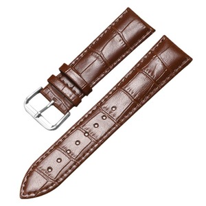 Bracelets de <span class=keywords><strong>montre</strong></span> intelligents pour hommes en <span class=keywords><strong>cuir</strong></span> véritable classique, respirants, lavables, de luxe, 18-24 mm, multicolores - Product Image 1