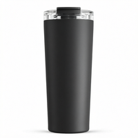 Mug de voyage en acier inoxydable de 24 oz, gobelet isotherme sous vide, couvercle anti-fuite, porte-gobelet de voiture, tasse pour boissons chaudes ou froides