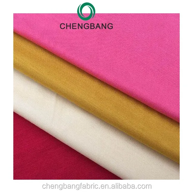 Ready to Ship Wholesale 95% Bamboo Fiber 5% Spandex Soft and Anti-Bacteria Jersey Fabric