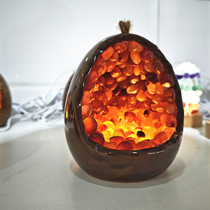 Lampada a Forma di Uovo in Cristallo di Ametista Naturale per Meditazione, Vendita all'Ingrosso - Product Image 4