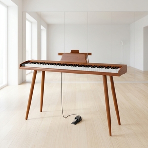 เปียโนดิจิตอล B-119 88 คีย์ แบบไวต่อแรงกด  ลายไม้ PVC พร้อมอินเทอร์เฟซ MIDI สำหรับผู้เริ่มต้น ผู้ใหญ่ สอบ และการสอน - Product Image 2