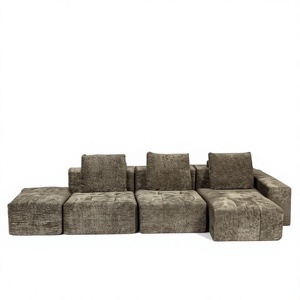 VANBOW <span class=keywords><strong>Divano</strong></span> Letto Modulare a Compressione Componibile 4 Pezzi Verde Scuro - Product Image 5