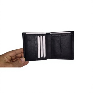 Waterproof Men's Genuine Leather Open Closure Short Star Pattern Fashion Credit Card Wallet - Product Image 5