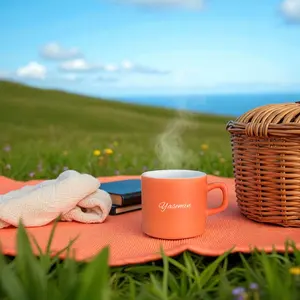 Taza de Cerámica Personalizada de Diseño Moderno Vintage, Apta para Lavavajillas y Microondas, Ideal para Regalos Empresariales - Product Image 3