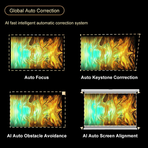 Cho X3 1700 ANSI/1000 cvia lumens LCD 4K native1080p Android chiếu LED Wifi 6 BT xách tay tự động lấy nét 2x5W - Product Image 6