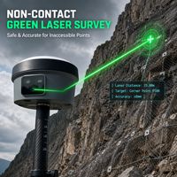 Penerima GNSS RTK V10Li 1408 Kanal Instrumen Survei Visual Foto Grametri Laser