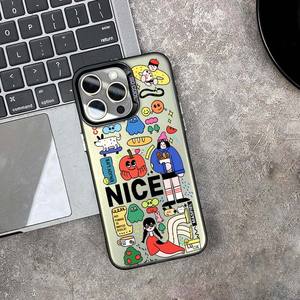 Nice <span class=keywords><strong>Market</strong></span> Printing Galvanizado Silver Key TPU PC Funda para teléfono móvil para <span class=keywords><strong>Iphone</strong></span> 8 Xr Xs <span class=keywords><strong>Max</strong></span> 11 12 <span class=keywords><strong>13</strong></span> 14 15 16 17 Air - Product Image 4