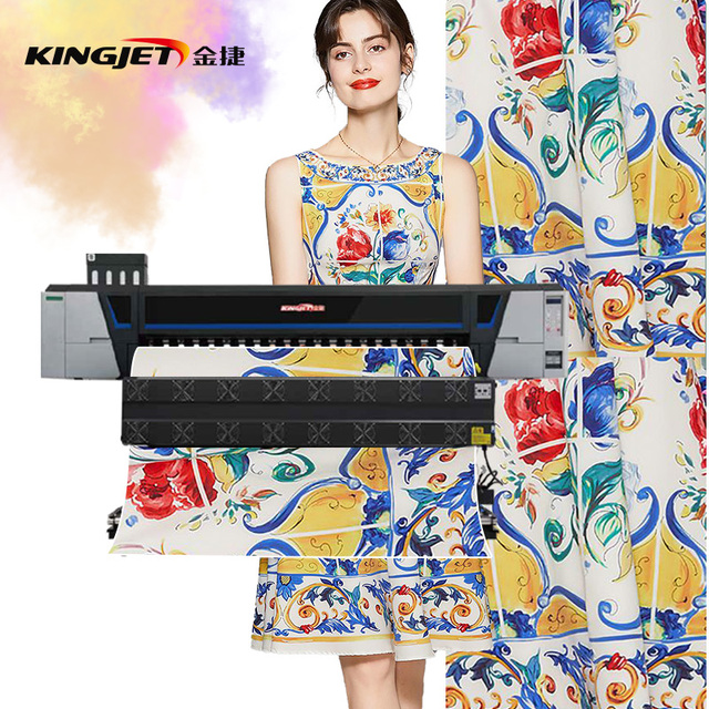 New Automatic Sublimation Printer for T-Shirts 1800mm Width Dual Printhead Multifunctional 1440dpi 1 Year Warranty