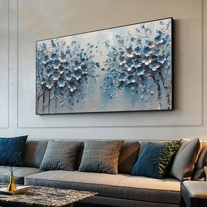 Albero della vita naturale moderno astratto <span class=keywords><strong>pittura</strong></span> su <span class=keywords><strong>tela</strong></span> a olio per la decorazione della casa in salotto ufficio o camera da letto senza cornice - Product Image 1